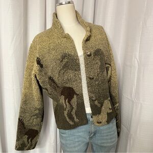 Vintage Country Clothing Company Horse Sherpa Fleece Jacket